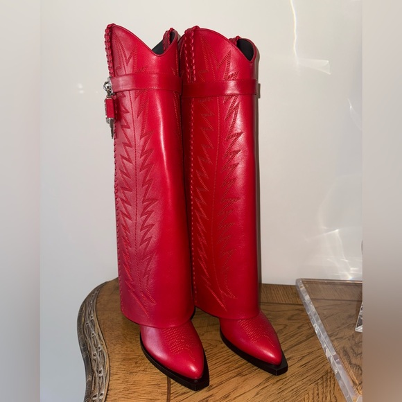 Givenchy Shark Lock Cowboy Boots - Picture 10 of 13